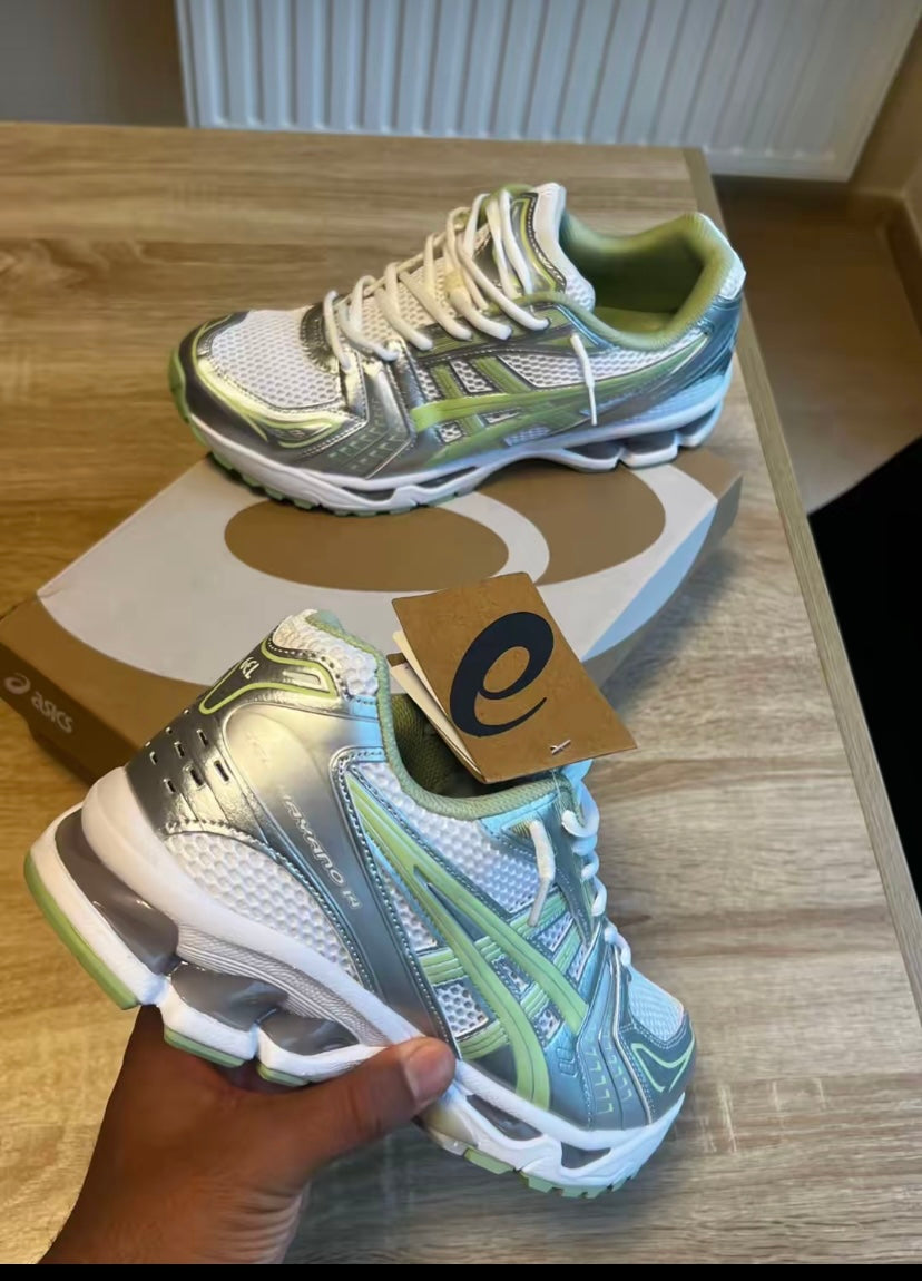 Kayano 14 vert et gris