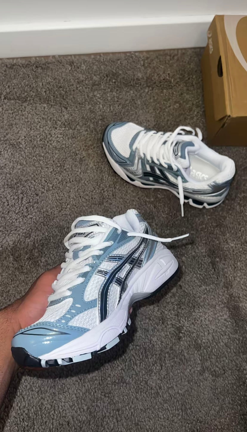 Kayano 14 blue and White
