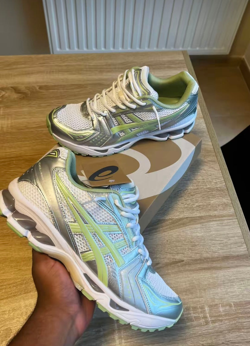 Kayano 14 vert et gris