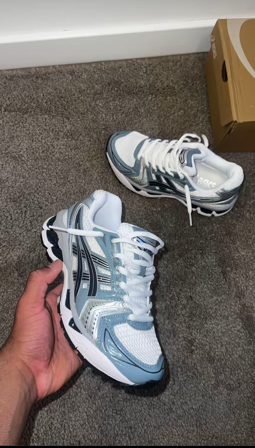 Kayano 14 blue and White